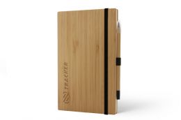 FSC bamboo notebook and pencil set