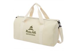 Recycled cotton and polyester duffel bag 24L