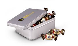 Tin 0,9 liter chocolates