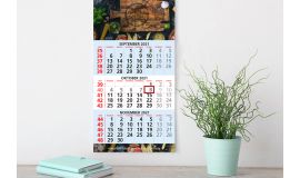 Wall Calendar 3 Months Basic (English)