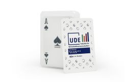 Playing Cards in plastic box with print