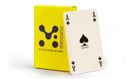 Playing Cards in box with print