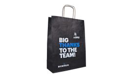 Paper bags with twisted handle - coloured