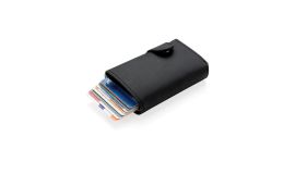 Aluminium RFID cardholder with PU wallet