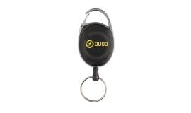 RCS recycled ABS roller clip keychain