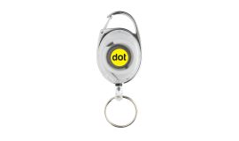 RCS recycled ABS roller clip keychain